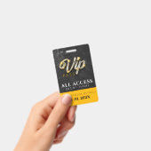 Badge Événement d'accès VIP exclusif (Manuel / portable)