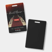 Badge Événement d'accès VIP exclusif (Avant & arrière)