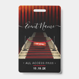 Badge Événement d'accès VIP exclusif