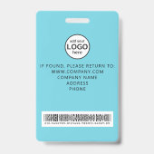 Badge Événement de code-barres personnalisé pour membre  (Arrière)