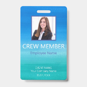 Badge Événement de code-barres personnalisé pour membre 