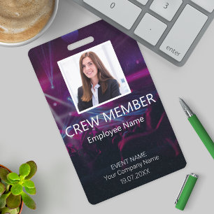 Badge Événement de code-barres personnalisé pour membre
