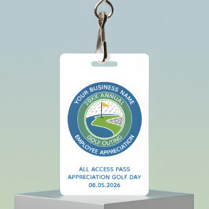 Badge Événement de golf d'appréciation des employés du l