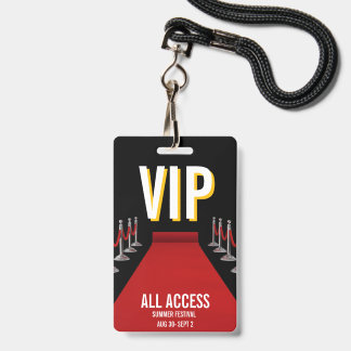 Badge Événement de projecteur sur tapis rouge Accès Tout