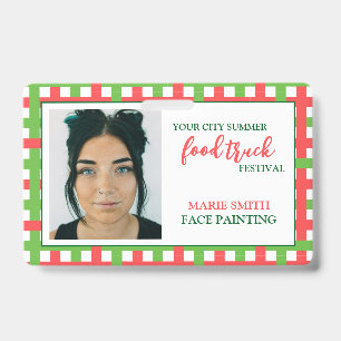Badge Événement d'été de Food Truck - Photo de la carte