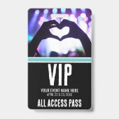 Badge Événement spécial accès total VIP (Avant)