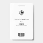 Badge ÉVÉNEMENT SPÉCIAL PRESSE PASS et photo I.D. (Back)