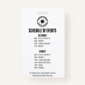 Badge Événement sportif Coach (Dos)