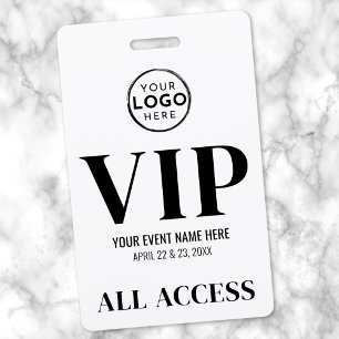 Badge Événement Tout Accès Logo VIP