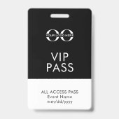 Badge Événement VIP accès total (Arrière)