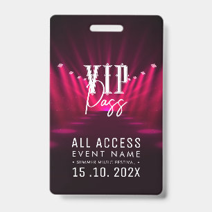 Badge Événement VIP All Access