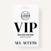 Badge Événement VIP Logo All Access (Devant)