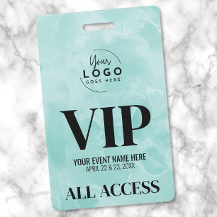 Badge Événement VIP Simple Logo Moderne