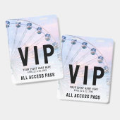 Badge Événement VIP Tout Accès (Avant & arrière)
