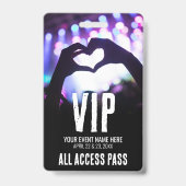 Badge Événement VIP Tout Accès (Avant)