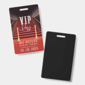 Badge Événement VIP tout accès (Avant & arrière)