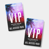 Badge Événement VIP Tout Accès (Avant & arrière)