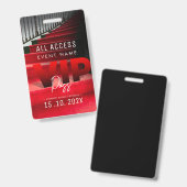 Badge Événement VIP tout accès (Avant & arrière)