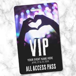 Badge Événement VIP Tout Accès