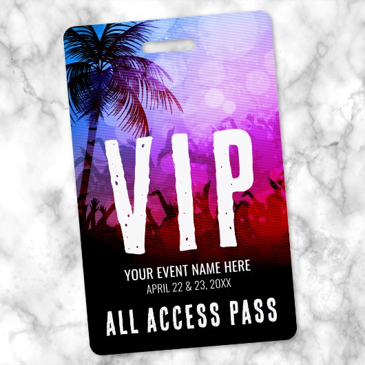 Badge Événement VIP Tout Accès
