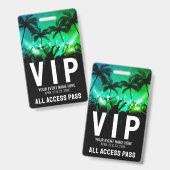Badge Événement VIP Tout Accès (Avant & arrière)