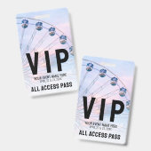 Badge Événement VIP Tout Accès (Avant & arrière)