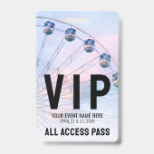 Badge Événement VIP Tout Accès (Arrière)