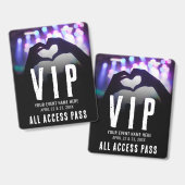 Badge Événement VIP Tout Accès (Avant & arrière)