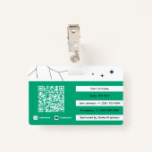 Badge Event Staff (Dos avec clip)