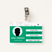 Badge Event Staff (Devant avec clip)