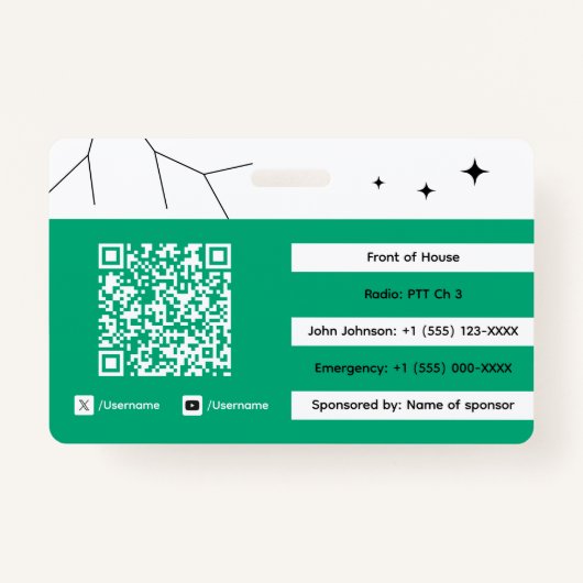 Badge Event Staff (Dos)