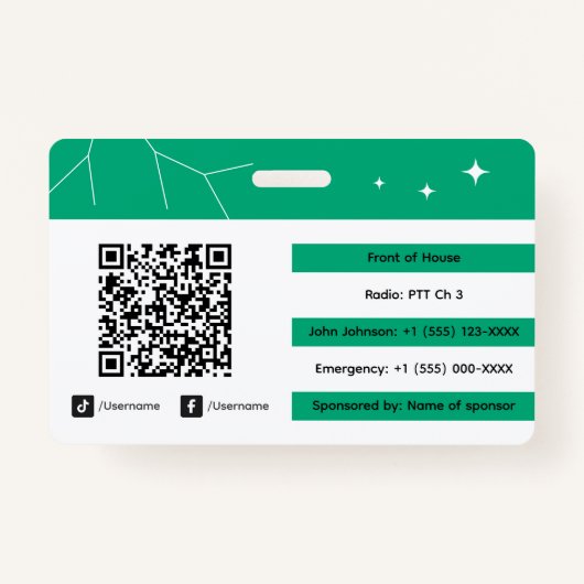 Badge Event Staff (Dos)