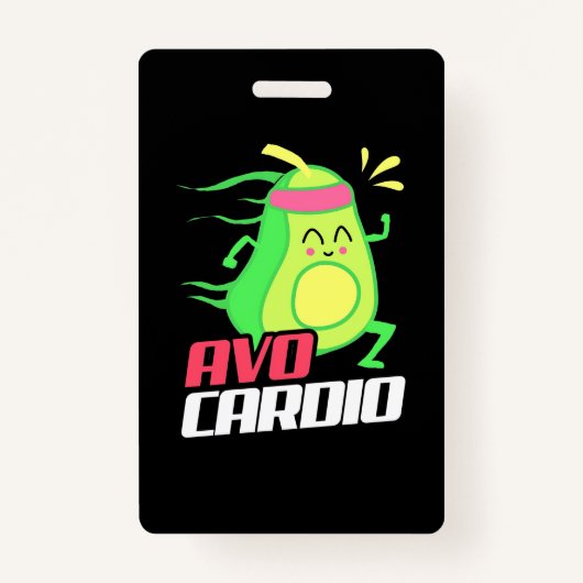 Badge Exercice cardio Avocado (Devant)