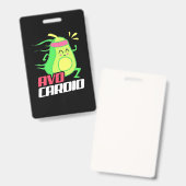 Badge Exercice Cardio Avocat (Avant & arrière)