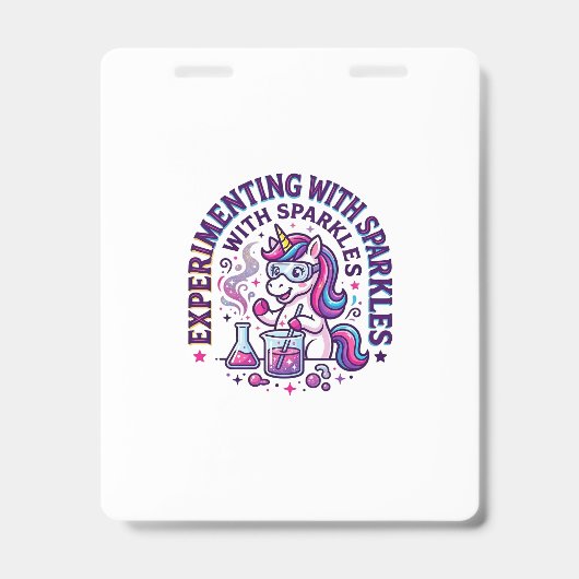 Badge Expérience de licorne avec coupure commerciale d'é (Avant)