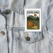 Badge Explorer le camping extérieur vintage (Insitu)