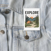Badge Explorez l'aventure de plein air Camping Randonnée (Insitu)