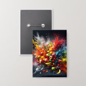 Badge Explosion de fruits (Recto/Verso)