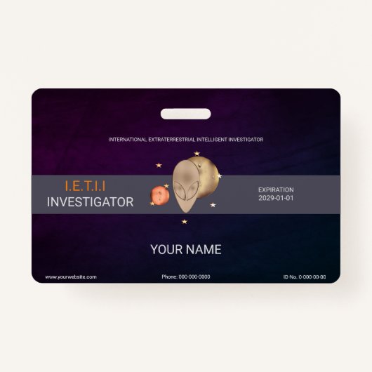 Badge Extraterrestre (Devant)