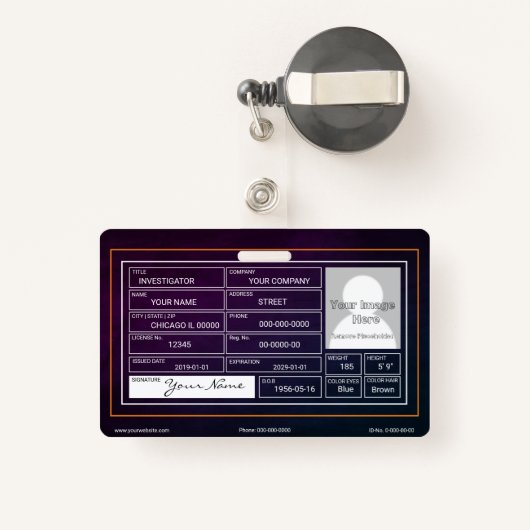 Badge Extraterrestre (Back with Retractable)