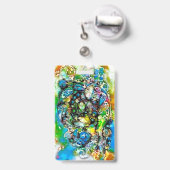 Badge Façons de vivre - Art neurographique 7 (Arrière avec rétractable)