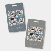 Badge Fairy Wrens (Avant & arrière)
