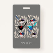 Badge Fairy Wrens (Dos)