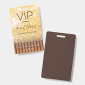 Badge Fashion Event VIP All Access Pass (Avant & arrière)