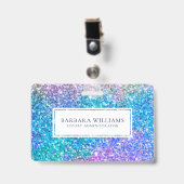 Badge Faux coloré Faux Fil blanc Accent (Avant avec clip)