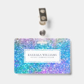 Badge Faux coloré Faux Fil blanc Accent (Arrière avec clip)