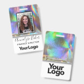 Badge Faux Nom de Photo d'infirmière professionnelle en (Avant & arrière)