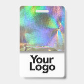 Badge Faux Nom de Photo d'infirmière professionnelle en (Arrière)