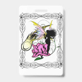 Badge Fée de l'Ombre Rose (Arrière)