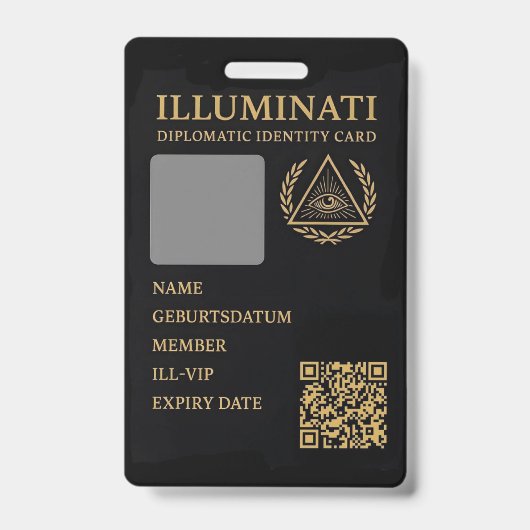 Badge Feiler & Rothschild Identité Diplomatique Illumina (Avant)